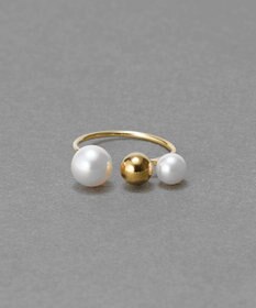 Phoebe 【金属アレルギー対応】ミックスドットリング　ゴールド/ニッケルフリー/パール