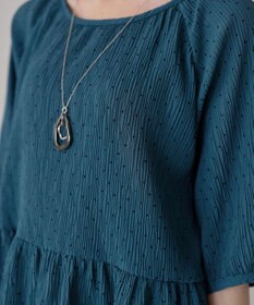 Tiaclasse 【洗える】楊柳ドットギャザーブラウス