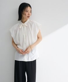 Green Parks ・ＥＬＥＮＣＡＲＥ　ＤＵＥ　ボウタイフレンチブラウス