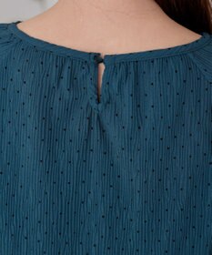 Tiaclasse 【洗える】楊柳ドットギャザーブラウス