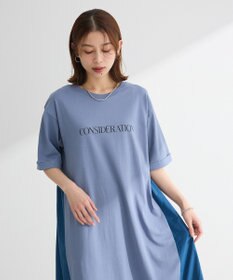 Green Parks ナイロンドッキングロゴワンピース