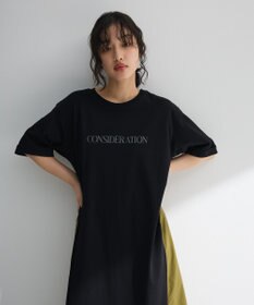 Green Parks ナイロンドッキングロゴワンピース