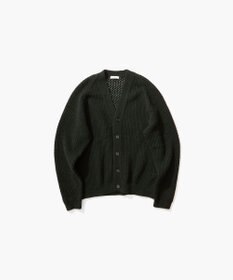 ATON WOOL CASHMERE ALPACA | メッシュＶネックカーディガン