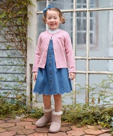 ANY KIDS 襟リボンカットソー