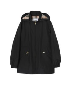 DAKS フーデッドライトタフタブルゾン