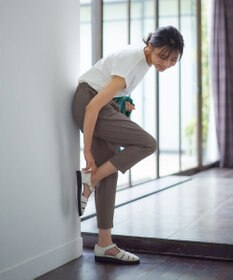 ANY 【UVケア/接触冷感/ウエストゴム】イージーケア美脚パンツⅡ