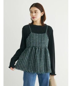 Green Parks ・ＥＬＥＮＣＡＲＥ　ＤＵＥ　ツイードバックリボンキャミ