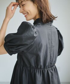 #Newans 【ANSWER for 骨格ウェーブ】フリルカラーパフスリーブチュニック