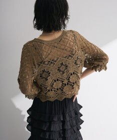 Green Parks ・ＳＵＧＡＲ　ＳＰＯＯＮ　２ｗａｙクロシェカーディガン