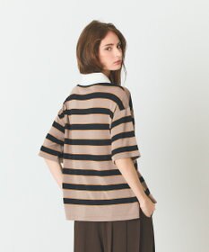 GRACE CONTINENTAL ボーダーニットトップ