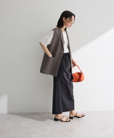 Green Parks メッシュフレンチスリーブジレ