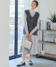 Tiaclasse 【選べる着丈・洗える】 ニットワンピース