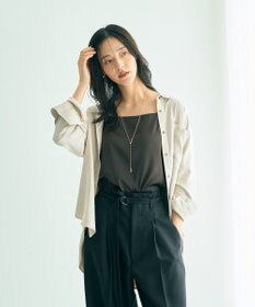 YECCA VECCA ピーチ起毛シャツ