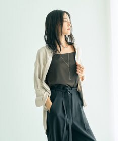 YECCA VECCA ピーチ起毛シャツ