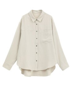 YECCA VECCA ピーチ起毛シャツ