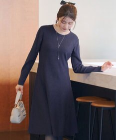 Tiaclasse 【選べる着丈・洗える】 ニットワンピース