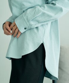 YECCA VECCA ピーチ起毛シャツ