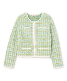 TOCCA 【百田夏菜子さん着用】FLUFFY PATH ニットジャケット ライトグリーン系