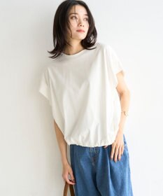UNFILO L フレンチスリーブ ドロストTシャツ