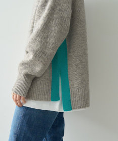 AMERICAN HOLIC 配色ニットポコポコプルオーバー