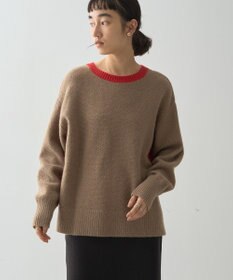 AMERICAN HOLIC 配色ニットポコポコプルオーバー