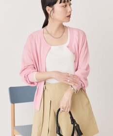 AMERICAN HOLIC シアー配色ニットカーディガン