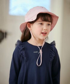 ANY KIDS 日よけ付き 刺繍 バケット ハット