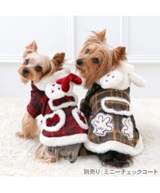 PET PARADISE ディズニー ミッキーマウス チェックコート 小型犬