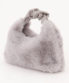 自由区 【2WAY】フェイクファーハーフムーン バッグ