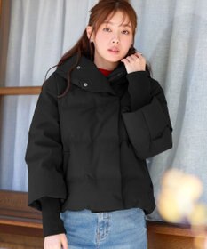 Tiaclasse 袖口リブデザインシームレスダウン