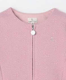 組曲 KIDS 【90-100㎝】フラワーキルト パーカー