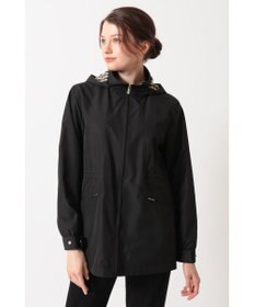 DAKS フーデッドライトタフタブルゾン