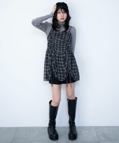 WEGO ドロストデザインキャミワンピース