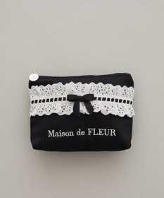 Maison de FLEUR コットンフリルポーチ