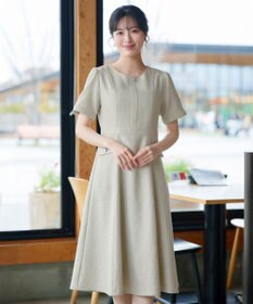 Tiaclasse 半袖サマーツイードワンピース