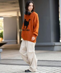 WEGO 【ウエストゴム/MLサイズ展開】イージーコーデュロイカーゴパンツ