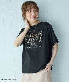 ANY 【MAISON KAYSERコラボ】箔プリントロゴ半袖Tシャツ