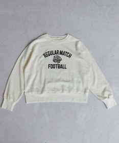 WEGO 【ANGIE VINTAGE】ピグメントカレッジロゴショートスウェット