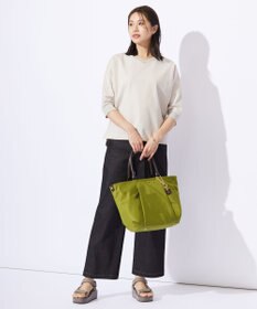 J.PRESS LADIES L TCポンチ ニットコンビ ドルマン カットソー