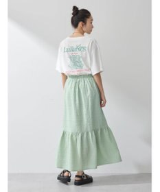 earth music&ecology ドットドビーフレアスカート