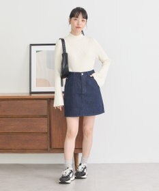 earth music&ecology Ｌｅｅ×ｅ．ｍ．ａ．ｅデニムミニスカート