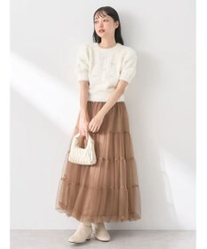 earth music&ecology チュールバルーンスカート