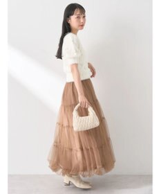 earth music&ecology チュールバルーンスカート