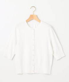 組曲 【5色展開・洗える】MINA半袖 カラーカーディガン