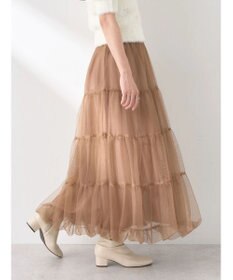 earth music&ecology チュールバルーンスカート