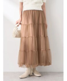 earth music&ecology チュールバルーンスカート