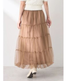 earth music&ecology チュールバルーンスカート