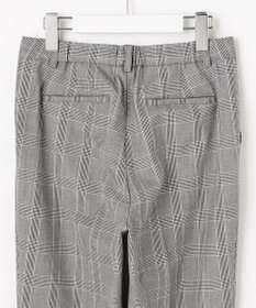 J.PRESS LADIES L アルガンシルク チェック テーパード パンツ