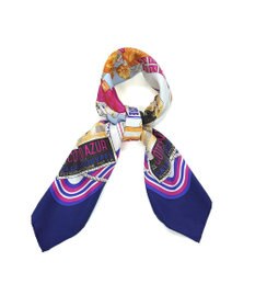 Marca ＜秋の新作！＞【 Marcaオリジナル】ボヤージュ 大判 シルクツイル スカーフ