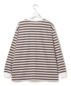 J.PRESS YORK STREET 【WOMEN】ポケットボーダーロングスリーブ Tシャツ